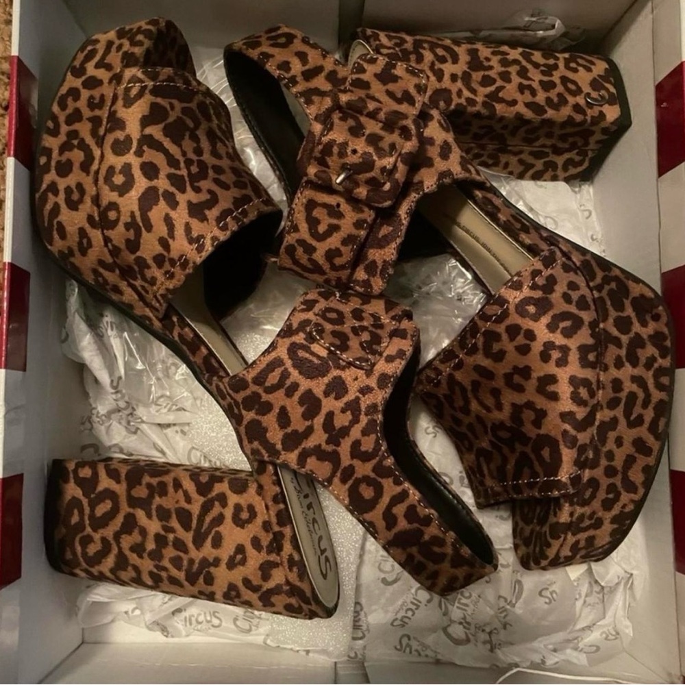 Circus by Sam Edelman Cheetah platform heels